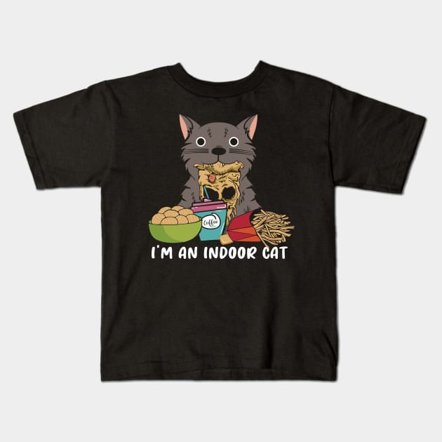 I'm An Indoor Cat Kids T-Shirt by Scaryzz